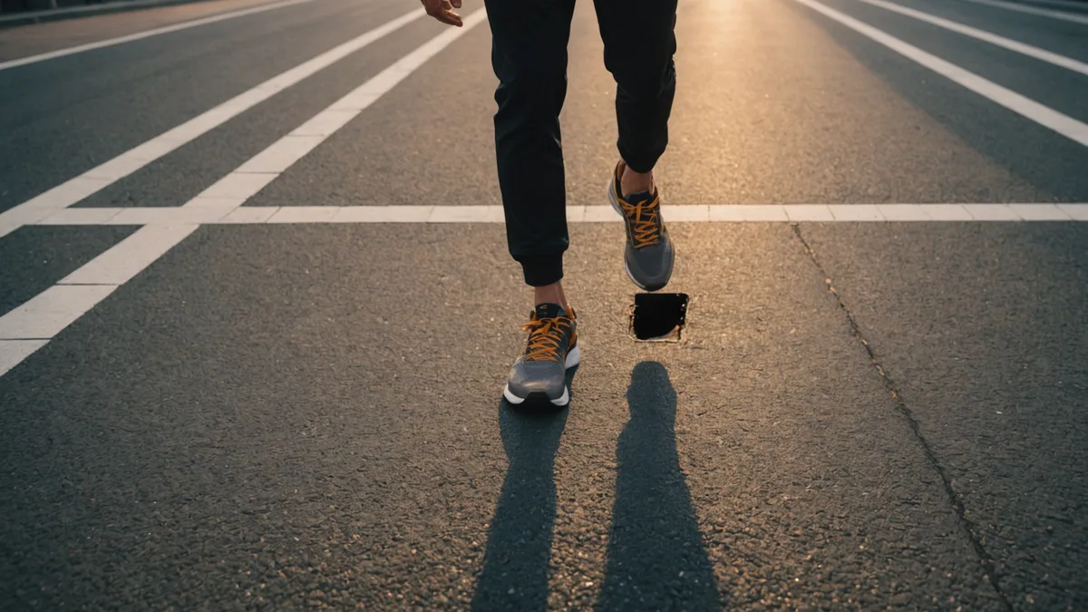 Running barefoot on Tokyo streets