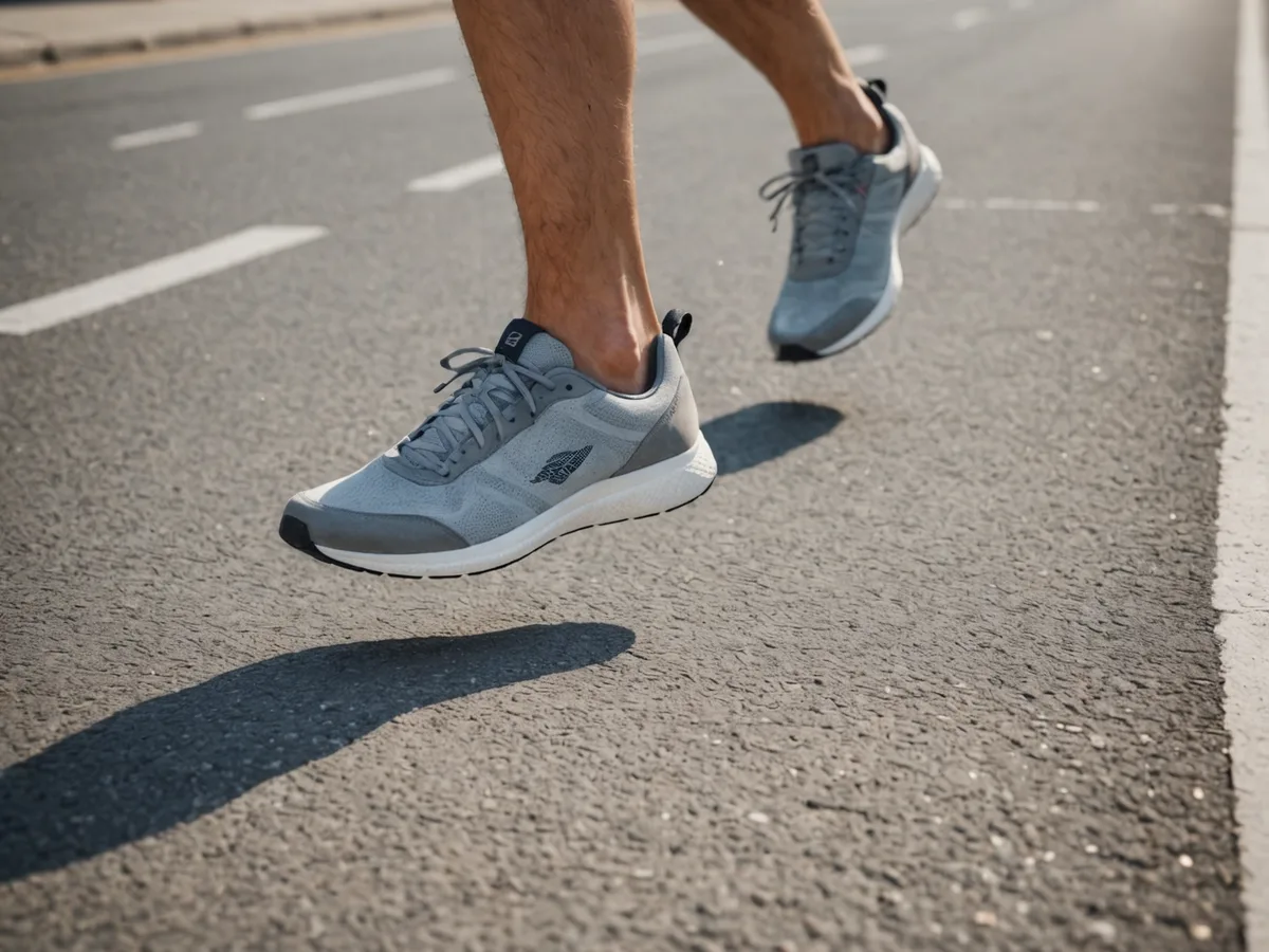 Arc Runner on foot mid-stride