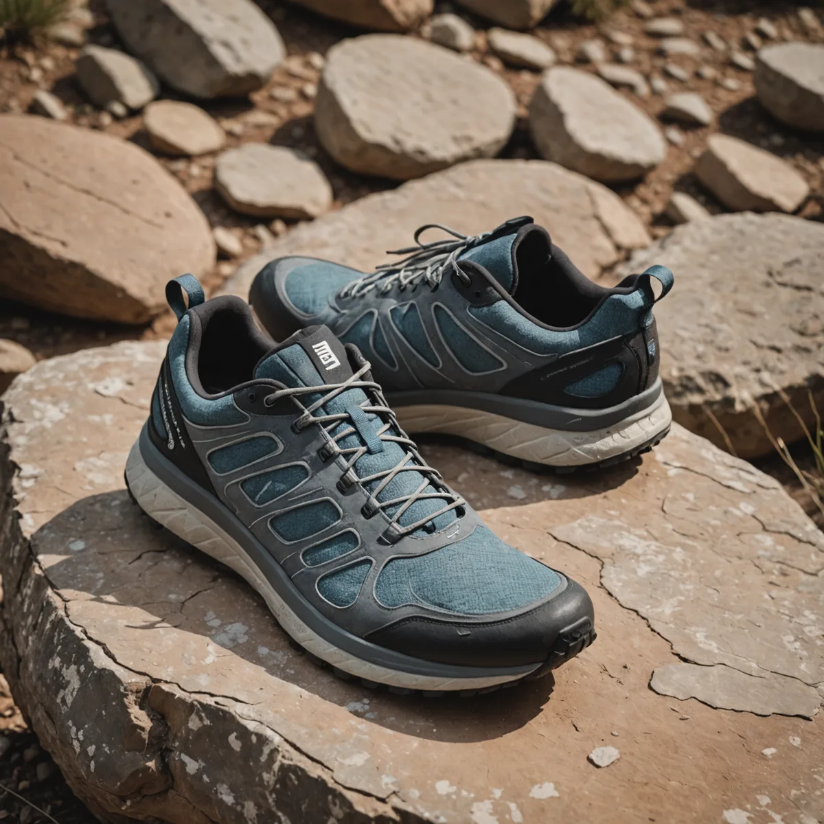 Trail Glider trail shoe on stone